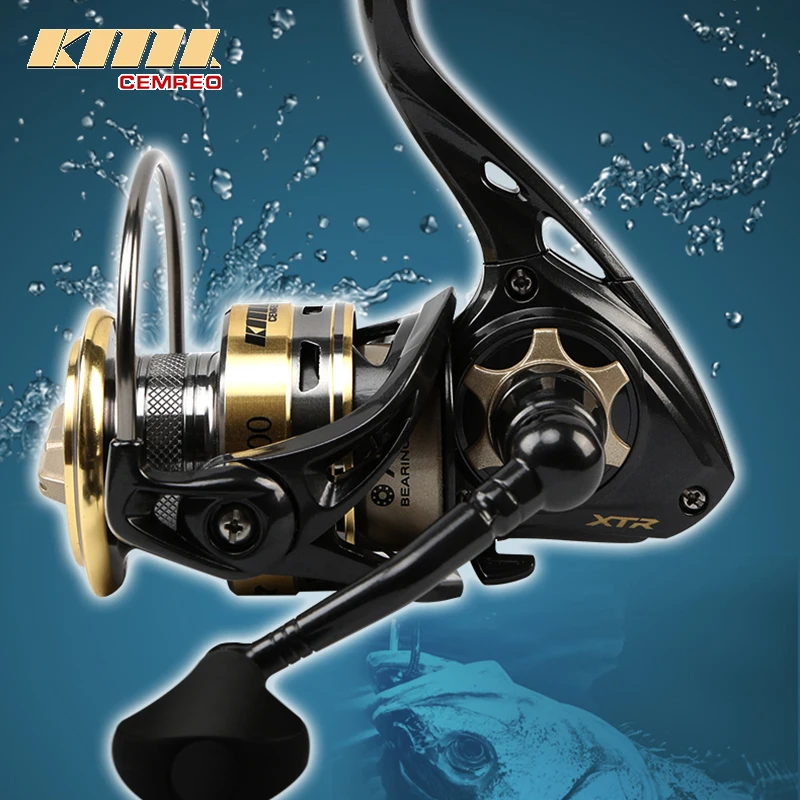 

CEMREO 2500 Series Spinning Reel Drag 10kg Professional Metal Spool Left/Right Hand Fishing Tackle