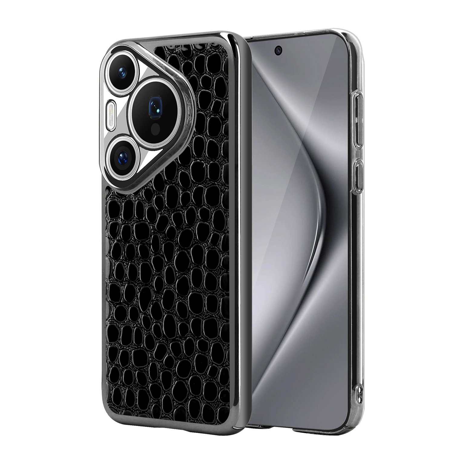 Чехол для телефона из искусственной кожи со змеиным крокодиловым узором Huawei P40 P50