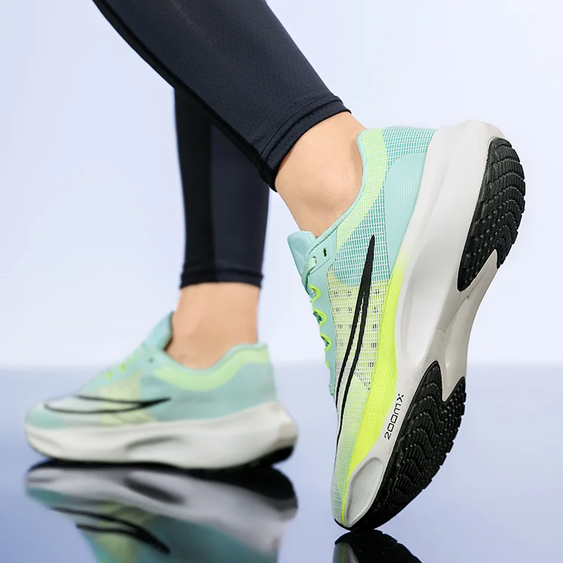 Men sneaker Lightweight Cushioning Outdoor Road Running Shoes Sport Shoes Elastic Women Walking Tenis Masculino Zapatilla Hombre