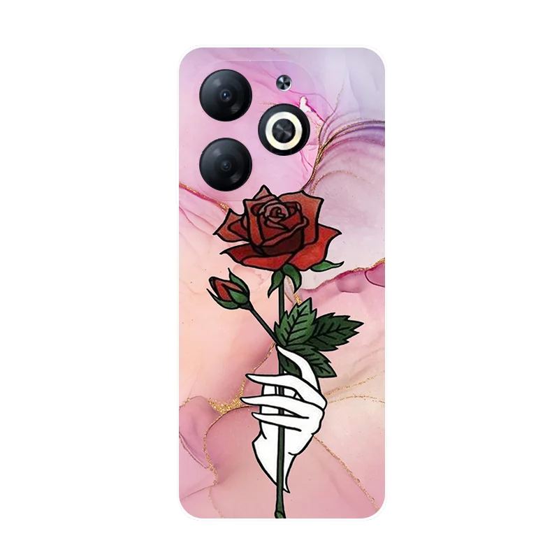 Чехол для Infinix Smart 8 чехол Мягкая силиконовая накладка на заднюю панель с