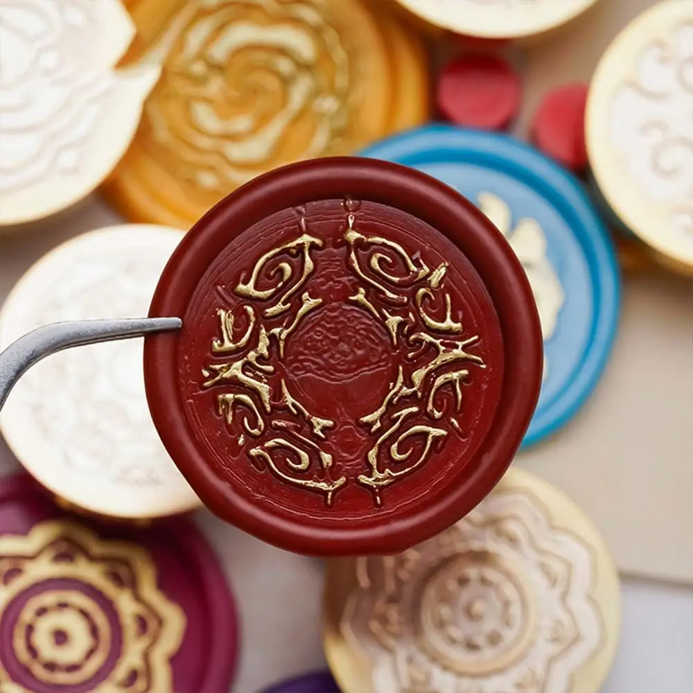 

Hand Account Envelopes Wedding Invitation Fire Lacquer Seal Wax Seal Stamp Head Birthday Card Seal Decoration Wax Stamp