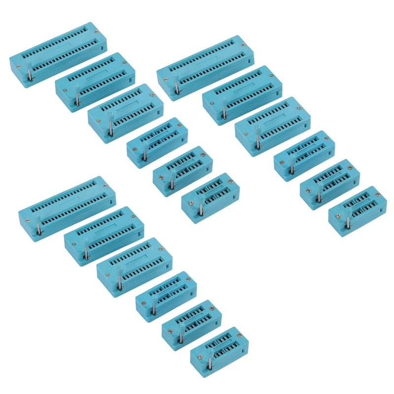 

18PC Universal 14/16/18/24/28/40 Pin IC Test Universal ZIF Socket Hot Home Improvement