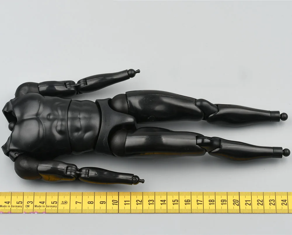 

In Stock 1/6 Superhero Series Deadpool Black Male Muscle Flexible Moveable Body Figures For Fans DIY Collect