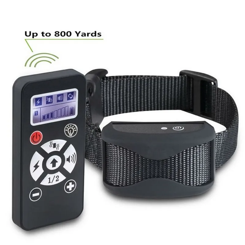 Pet Dog Training Collar Remote Control Waterproof Rechargeable LCD Shock Vibration Sound Smart E Collar