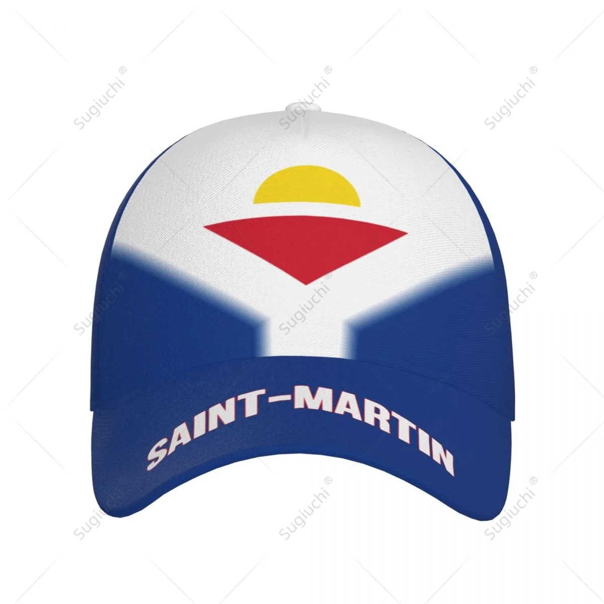 Бейсболка унисекс кепка с градиентным 3D-принтом флаг Сен-Мартина для тенниса