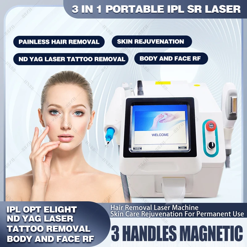 

OPT+JG+RF 3in1 ADSS hot sell aesthetic medicine lumenis ice 808nm 1064nm 600w 808 diode laser hair removal machine price