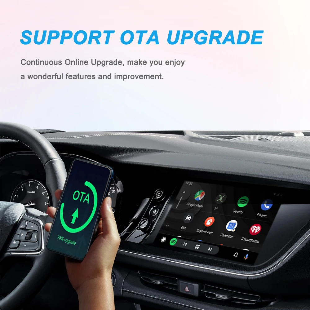 Фото Беспроводной адаптер Carplay Android Auto WiFi с быстрым подключением Smart Dongle 2in1 для Dacia Sandero Sandero Stepway Jogger Logan MCV №5