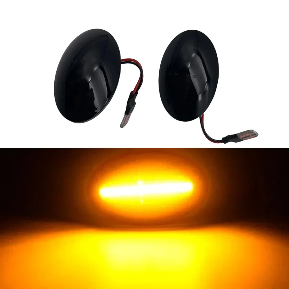 2 шт. динамический светодиодный мигающий указатель поворота боковой габаритный