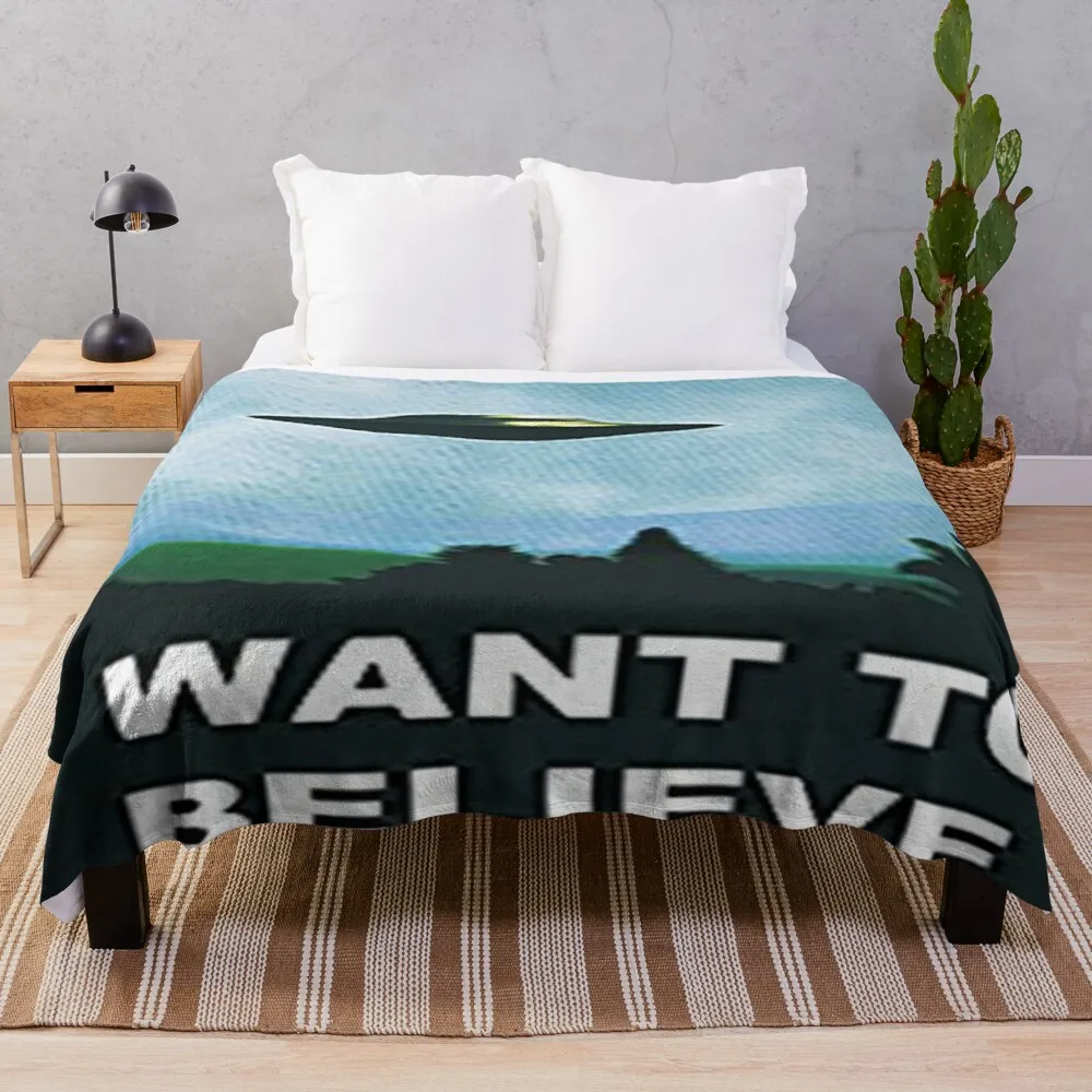 

I want to Believe - X-Files Throw Blanket Soft Bed Blankets