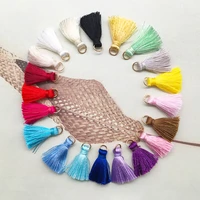 10pcslot 13x23mm keychain rope silk tassel charms fringe keychain tassels for earring hooks jewelry making finding accessories