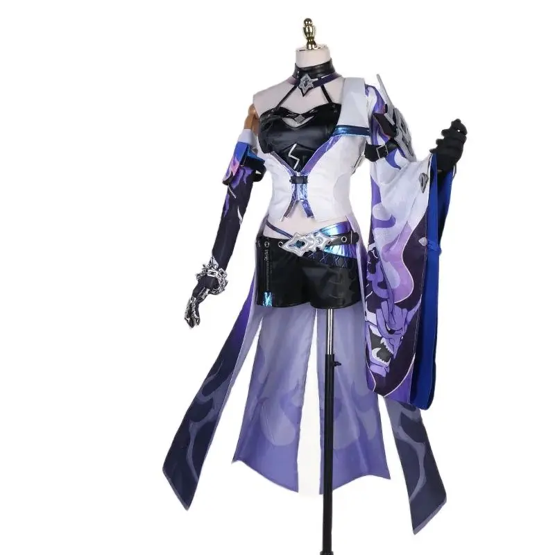 В наличии Cos Honkai: Star Rail Аниме Sea Cruiser Acheron Miss Косплей Женский костюм