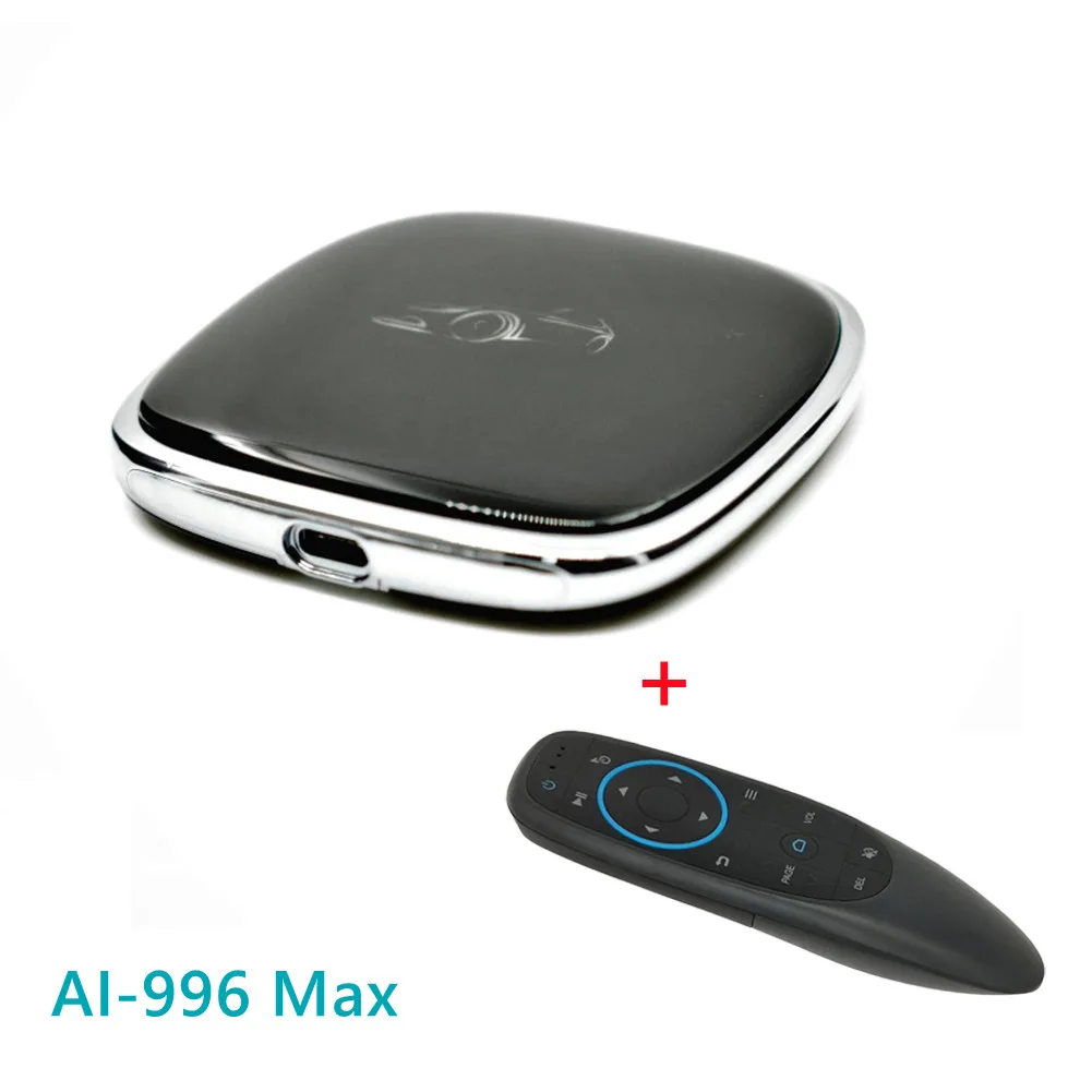 

1x New AI-996 Max AN 10.0 Wireless Carplay Ai Box 4G LP DDR3 + 64G EMMC Flash Support 2G/3G/4G LTE 128GB TF Card 5V-12V 2A