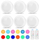 Светодиодный ночник RGB s с регулируемой яркостью, беспроводной светильник в виде Луны для комнаты, кабинета, прихожей, кухни, детской спальни