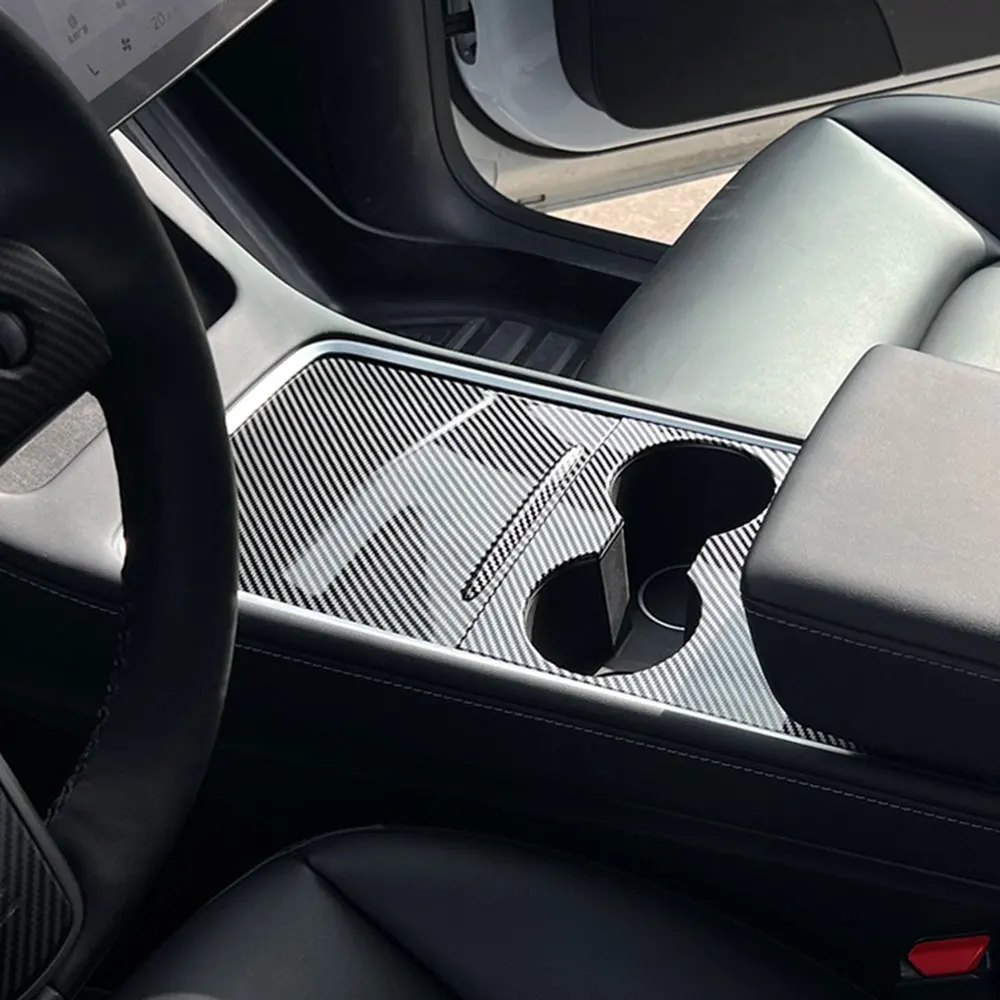 

Center Console Trims Cover ABS Panel Decor Sticker For Tesla Model 3 2018 2019 2020 Central Console Face-Lift Modification