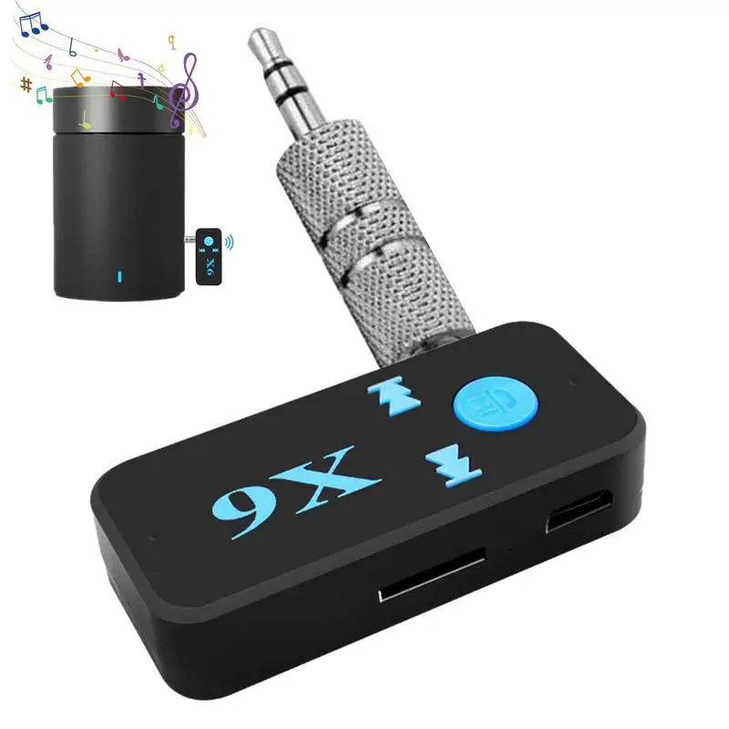 

Wireless Adapter For Car BT.V5.0 Audio Wireless Receivers & Adapters Fast Lighter Power Supply Insertable Card Playback Auxiliar