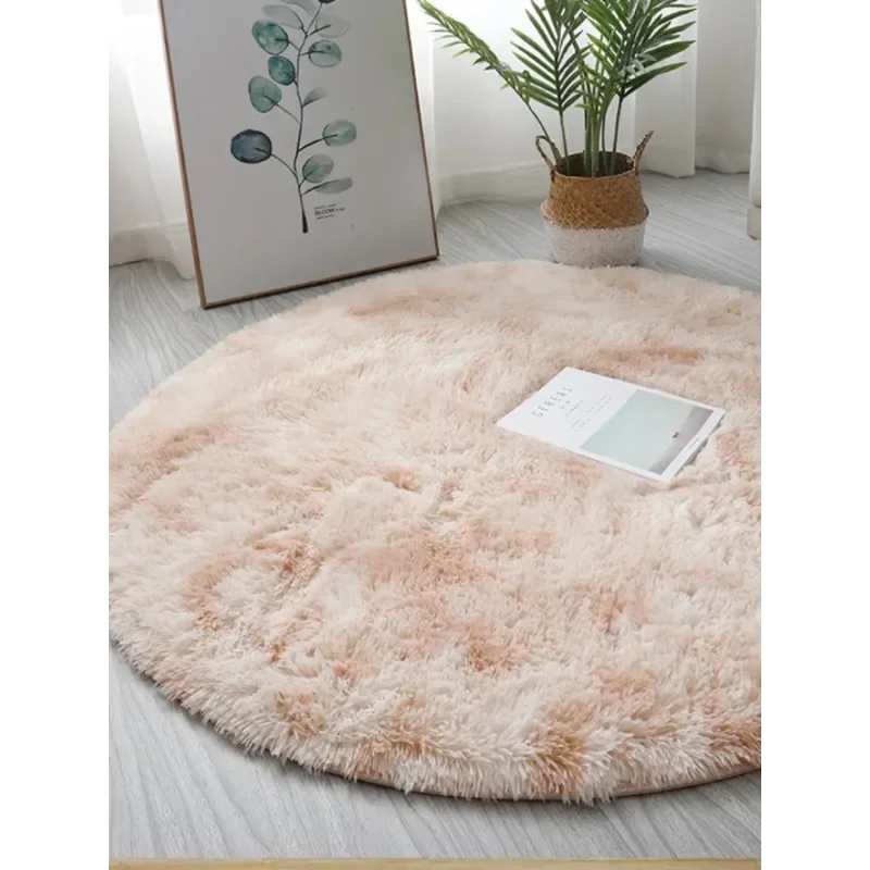 Круглый ковер окрашенный в галстук коврик для журнального столика гостиной с