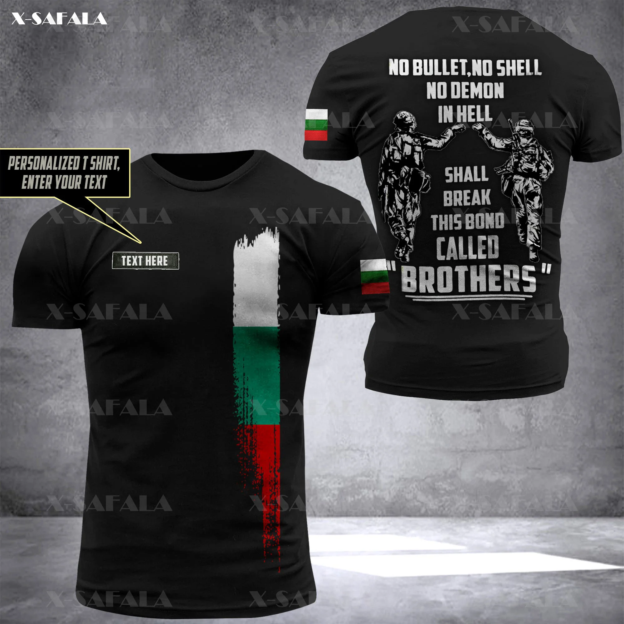 

Bulgaria Bulgarian Soldier-ARMY-VETERAN Country Flag 3D Printed High Quality T-shirt Summer Round Neck Men Female Casual Top-8