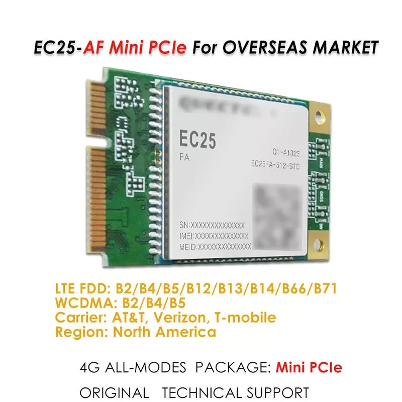 Quectel EC25 LTE Cat4 mini PCIE EC25-E EC25-EU EC25-EC EC25-AU EC25-AFFA 4G Wireless Module Brand New Original enlarge