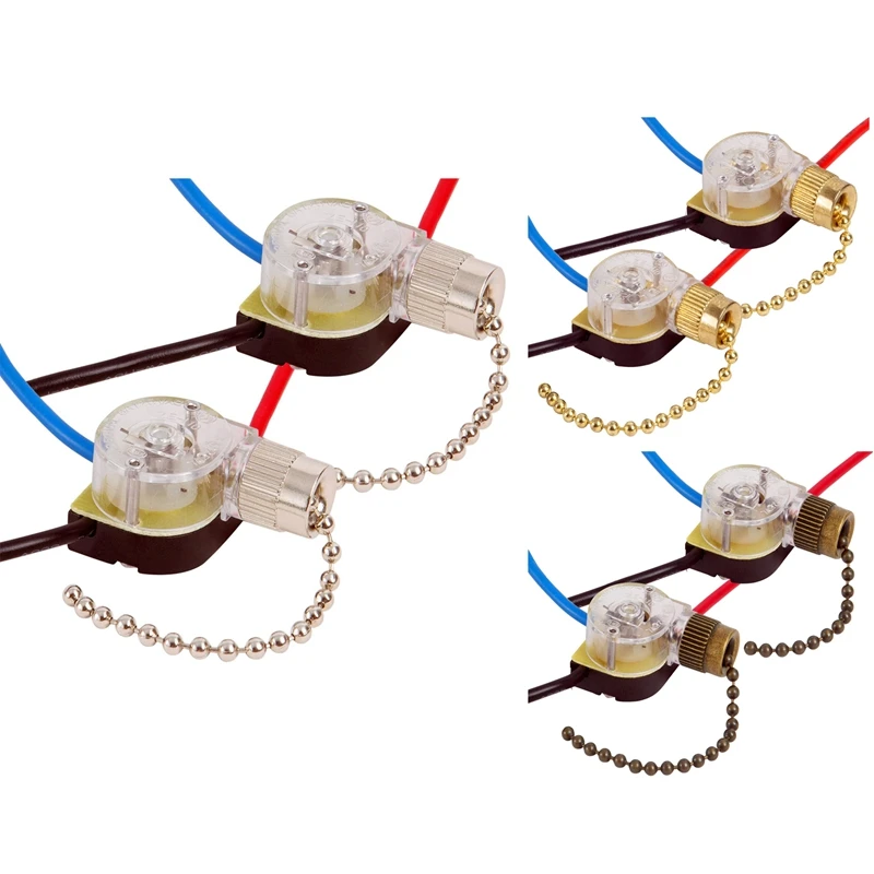 

3 шт., настенный выключатель для потолочного вентилятора