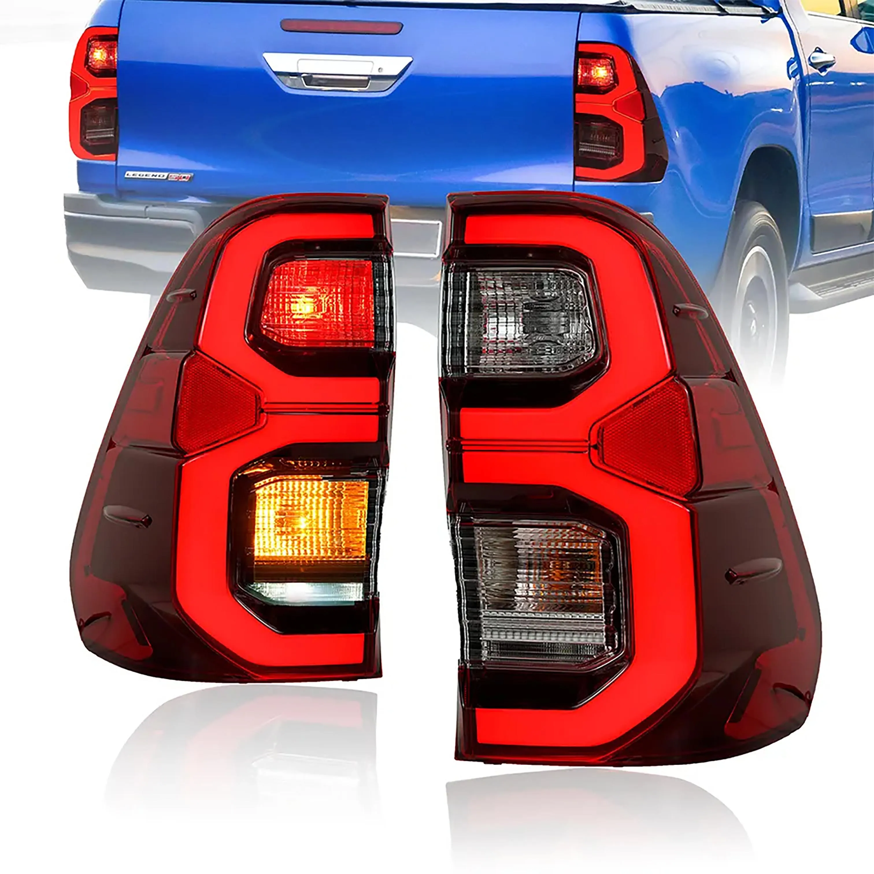 

1 Set LED Turn Signal Lamp Rear Lights For Toyota Hilux Revo 2015 2016 2017 2018 2019 2020 2021 Exterior Car Accessories