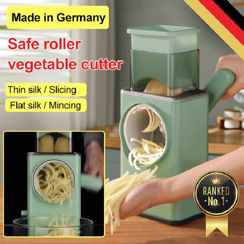 

Multifunction Vegetable Slicer Manual Home Kitchen Accessories Grater Vegetable Chopper 3 in 1 Round Cutter Potato Spiralizer