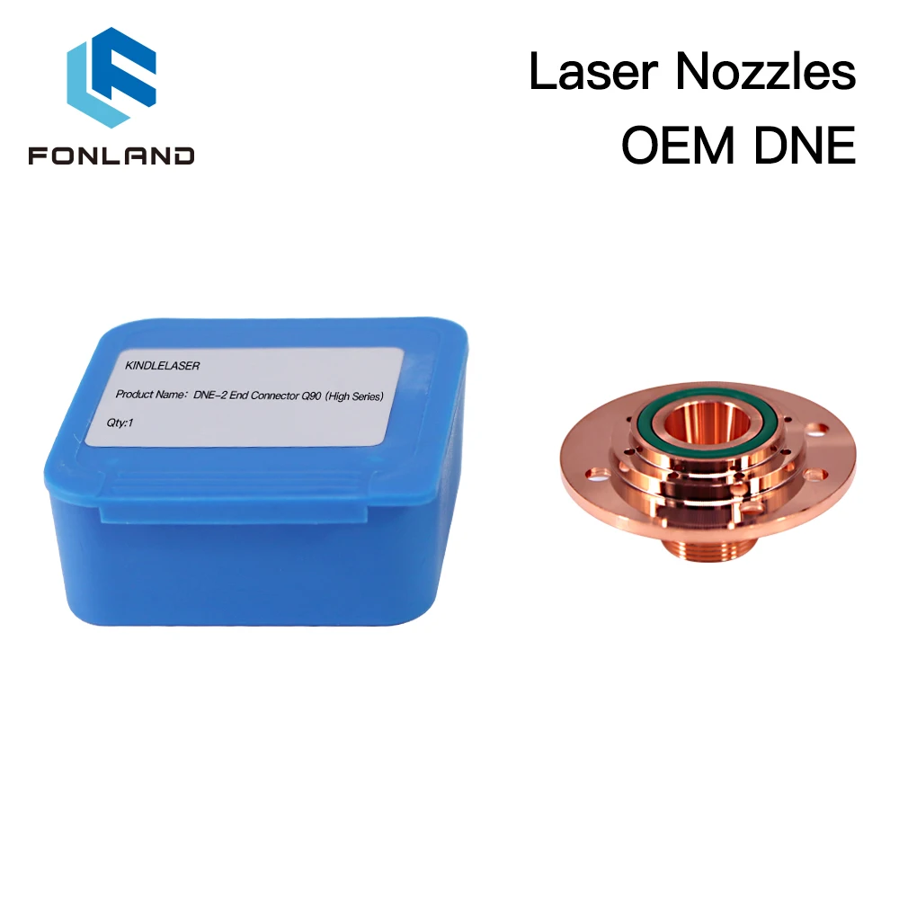 FONLAND DNE -2 End Connector Q90 D39.6mm H17.6/12mm M14 Air Outlet Accessories Seat Adapter For Fiber Laser Cutting Machine enlarge