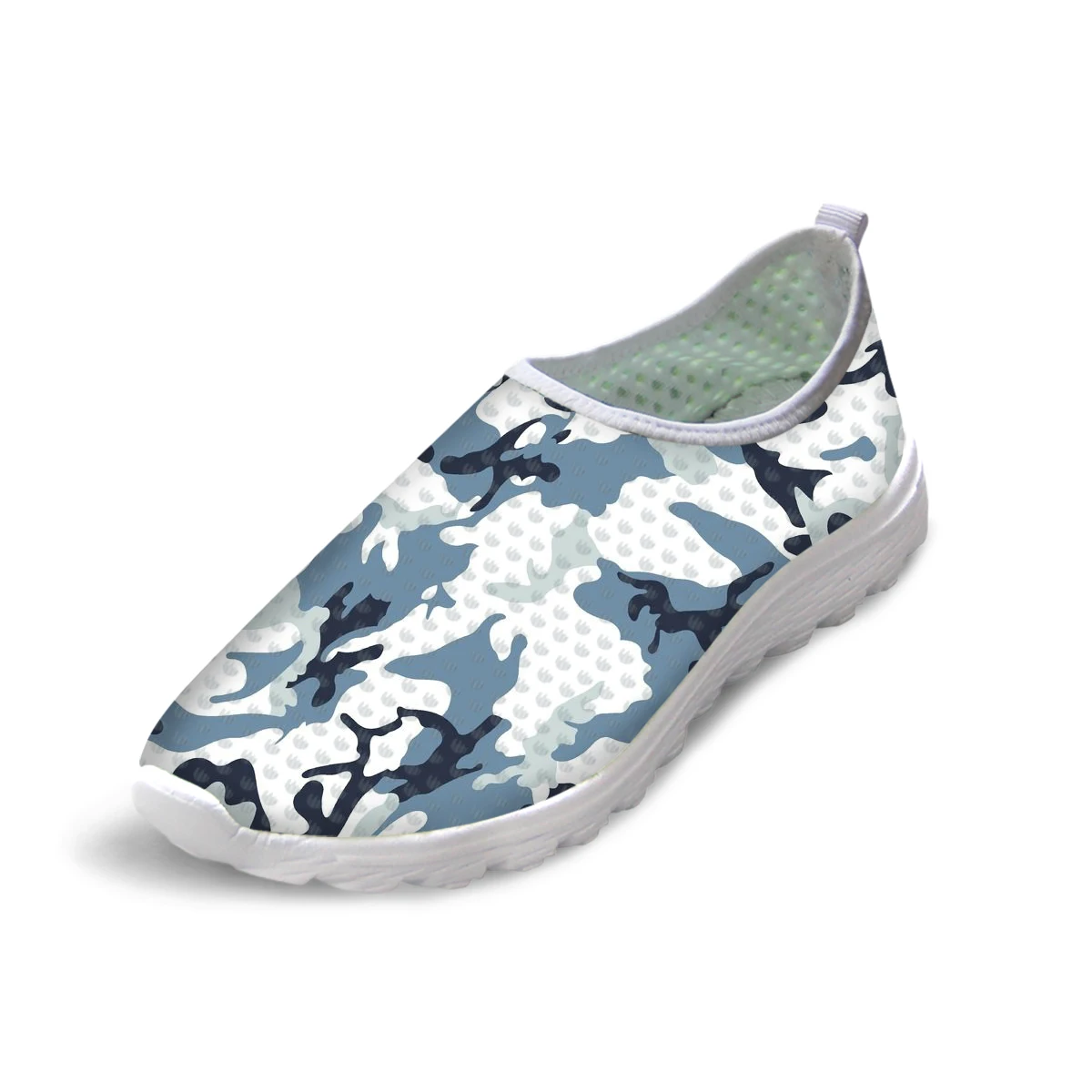 

Camouflage Print Summer Mesh Woman Flats Shoes Slip-on Ladies Sneaker Shoes Breathable Zapatos Free Shipping
