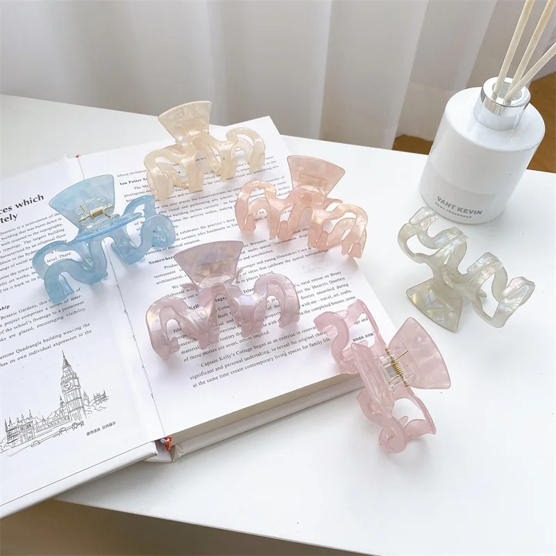 

Заколки для волос карамельных цветов, заколки для волос среднего размера, Женский акриловый головной убор, милые аксессуары для волос для женщин