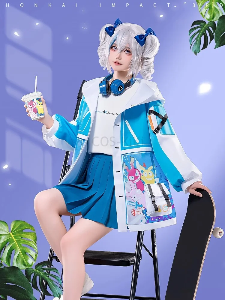 COS-KiKi Honkai Impact 3rd Броня зайчик летний фестиваль костюм для Хэллоуина женский