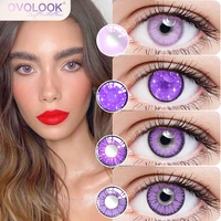 2pcs purple cosmetic contact lenses for different color eyes accessories to make pupils beautiful when women makeup ovolook