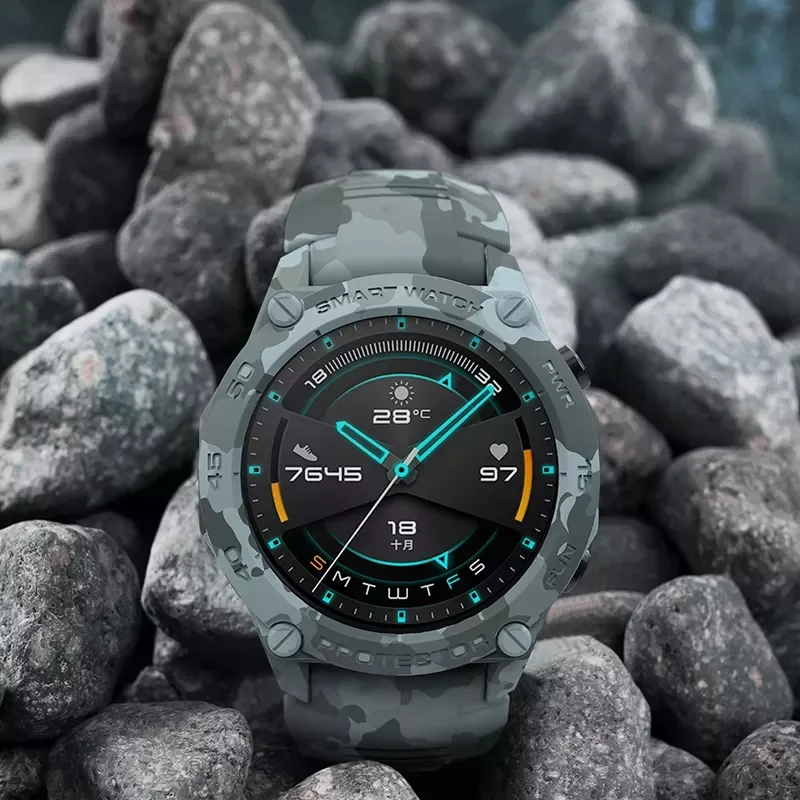 

Бесплатная доставка 2021 камуфляжный чехол GT2 46 мм чехол для смарт-часов ТПУ Корпус GT 2 46 мм защита спортивные аксессуары