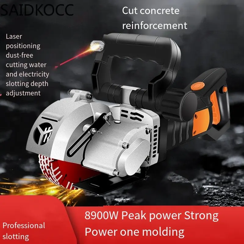 

4800W Listrik Dinding Pengejar Baja бетон, алюминиевый станок 5000r/мужской станок для прорезки Алат дейа Gergaji Bundar 220V