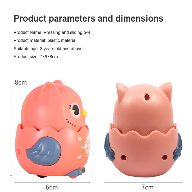 Счастливая обезьянка Классические заводные игрушки Подавляющие Мультяшные совы