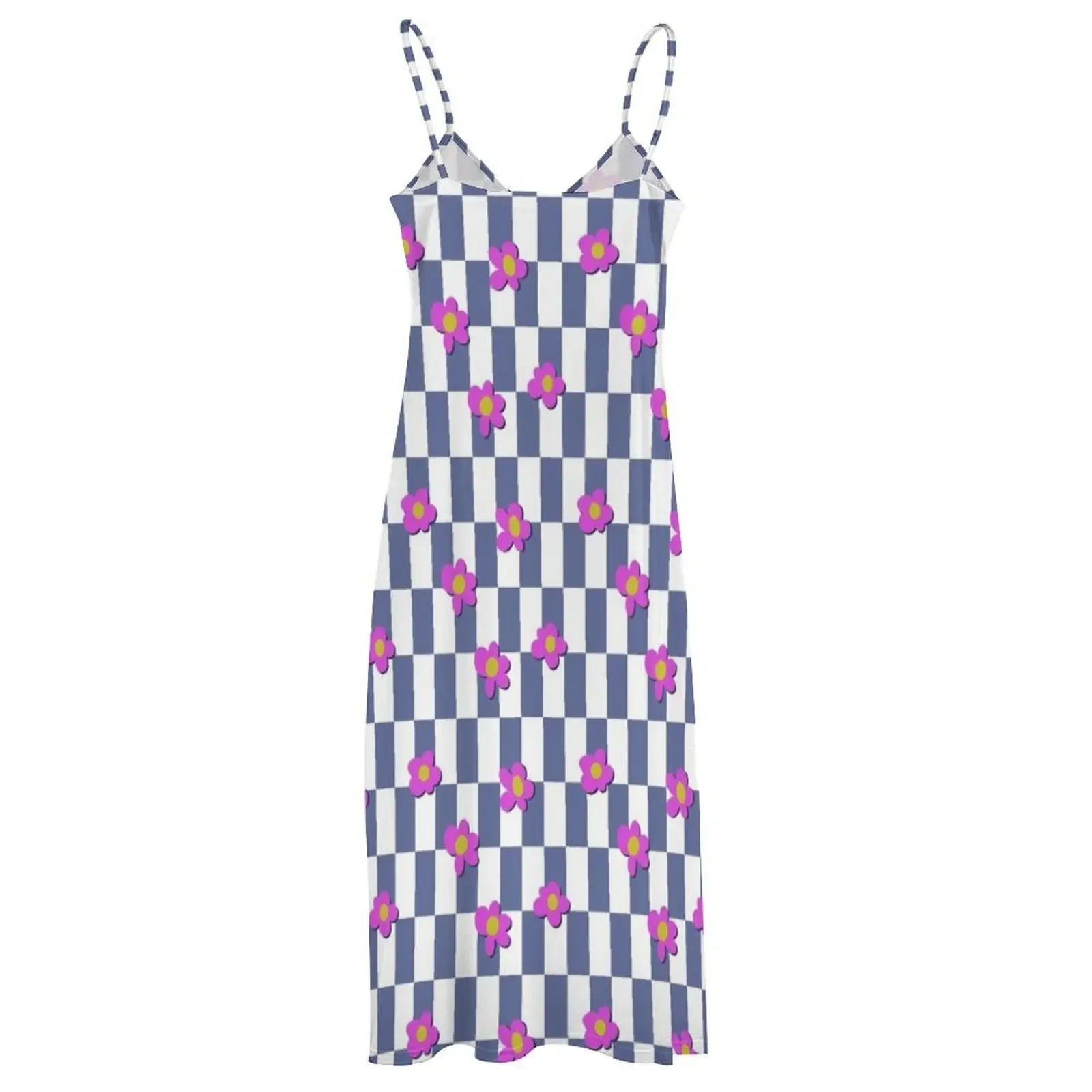 Geo Blooms сине-белое платье без рукавов элегантное торжественное женская одежда