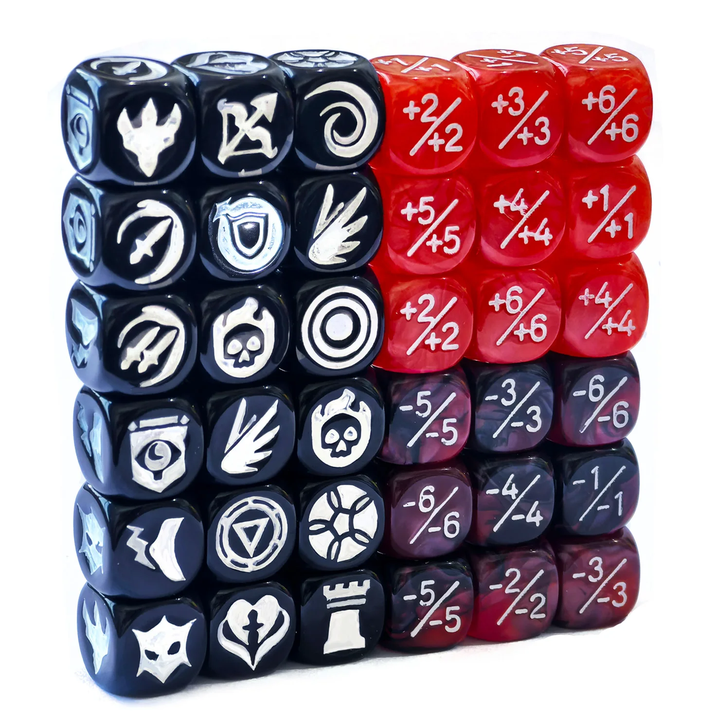 Фото 36 шт., 12 мм, навыки, ключевые слова, счетчик кубиков, MTG, 1/ + 1 счетчик, статистика, набор кубиков для жетонов (разноцветные) №1