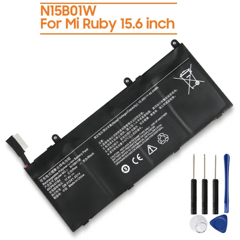 Сменный аккумулятор N15B01W для Xiaomi Mi Ruby 15 6 дюйма TM1703 TM1802-AD/N/C новая перезаряжаемая