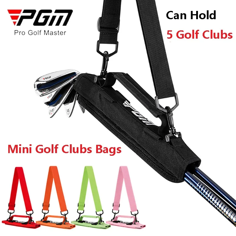 

PGM женские ультра-яркие портативные сумки для гольф-клубов мини нейлоновая сумка для переноски пистолета регулируемый плечевой ремень сумка для клубов может вмещать 5 клубов