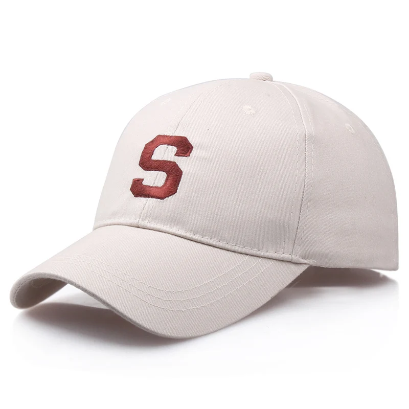 

S Embroidery Baseball Hats Classic Simple Letters Snapback Dad Caps For Men Women Adjustable Sun Visors Cap Sreet Hip Hop Hat