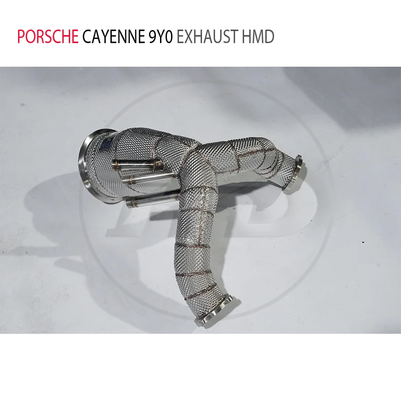 

HMD Exhaust Manifold Header for Porsche Cayenne 9Y0 E3 3.0T Car Accessories Catless Auto Replacement Parts Catalytic Converter