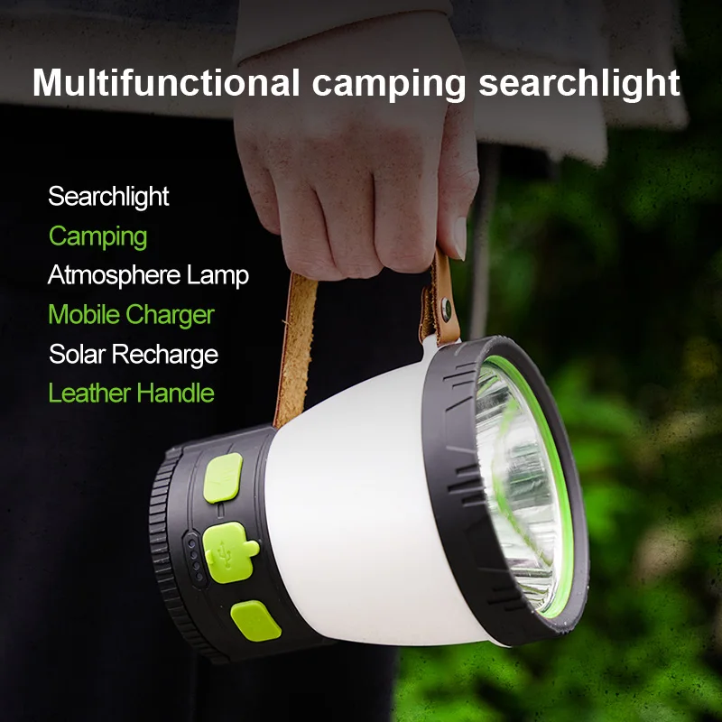 

Портативный RGB Диммируемый Точечный светильник, перезаряжаемый от USB многофункциональный аварийный фонарь на солнечной батарее, светильни...