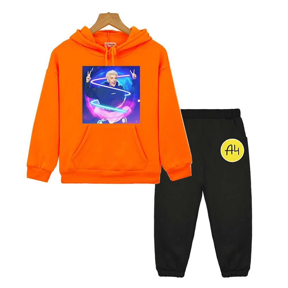 Комплекты с капюшоном A4 Merch осенняя флисовая толстовка детский бутик одежды