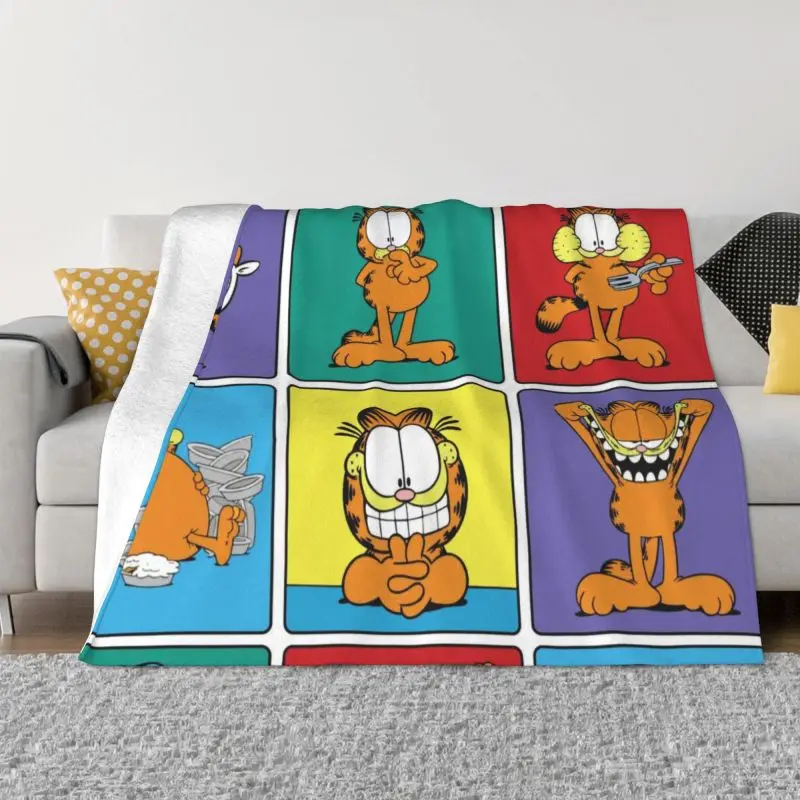 

Cat Funny Meme Blankets Warm Flannel Throw Blanket for Bedding Couch Quilt