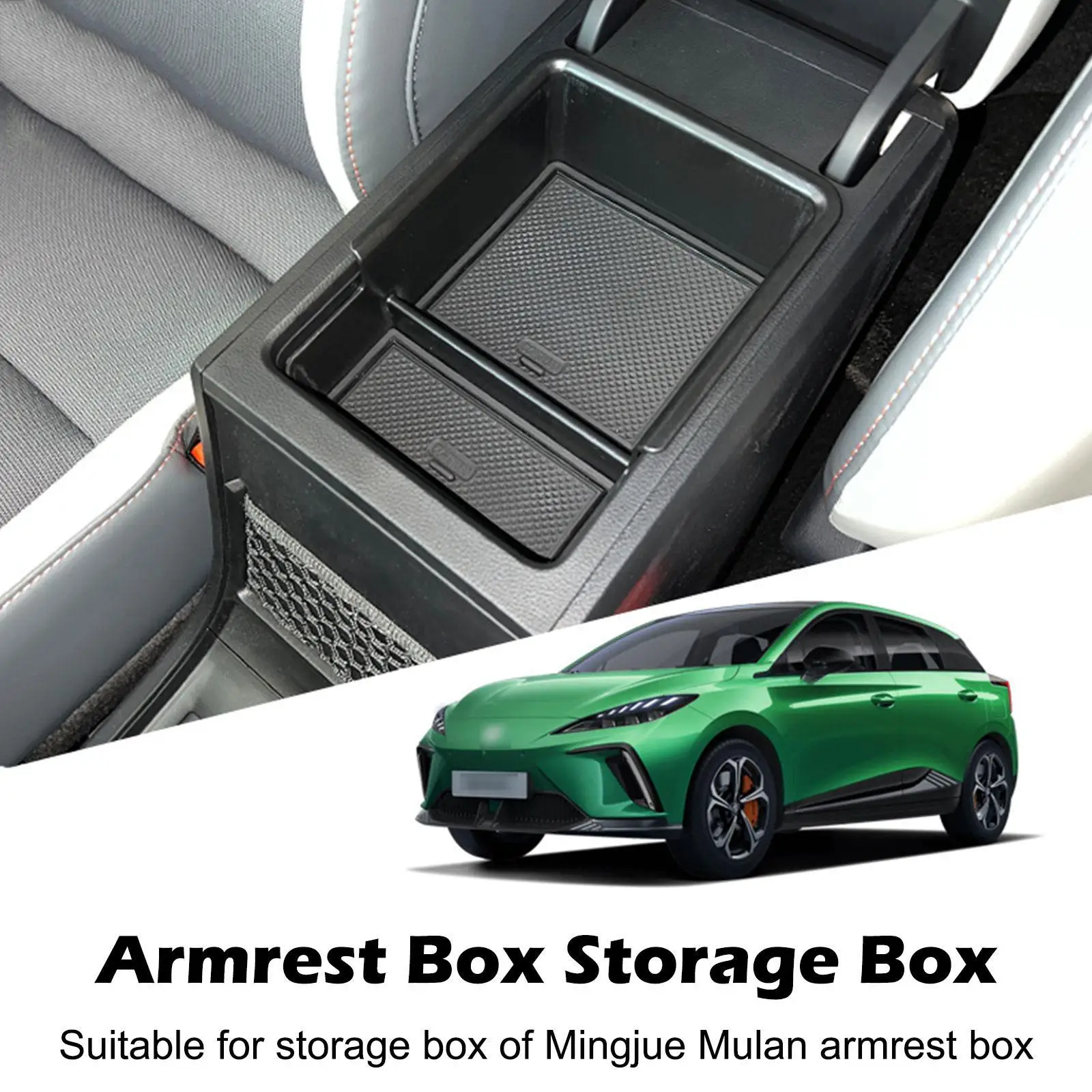 

Car Central Armrest Storage Box For MG 4 MG4 EV EH32 MuLan 2022 2023 2024 Center Console Organizer Containers Tray Accessories