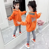 2 pieces kids clothes girl autumn spring sets pull sleeve tracksuit 2 13 years hoodies among us sportswear sets