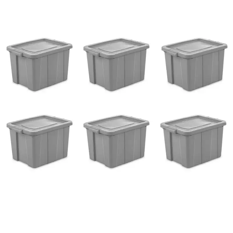 

Gallon Tuff1 Tote Plastic, Cement, Set of 6