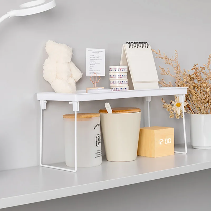

Стеллаж для кухонных стеллажей, домашняя настольная Полка для шкафа, держатель для шкафа, органайзер для косметики, кухонные принадлежност...