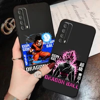 dragon ball saiyan phone case for huawei p smart z 2019 2020 2021 p40 p30 p20 p10 lite 5g black silicone cover liquid silicon