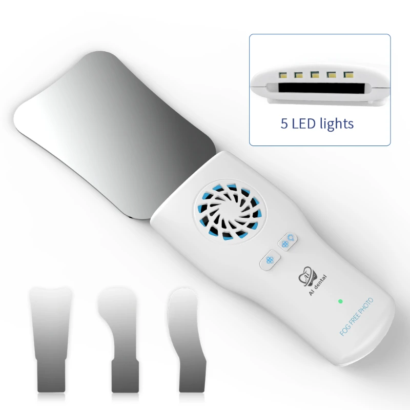 

Dental supplies rechargeable fog free photo auto defogging mirror medical instrument kits with LED FF-PT