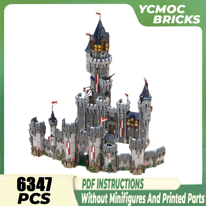 Модель средневекового замка Moc строительные блоки конструктор черная фокона