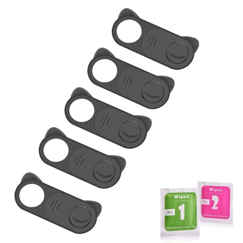 E56B 2/3/5PCS WebCam Cover Slide Camera Privacy Security Protect Sticker Fits Laptops